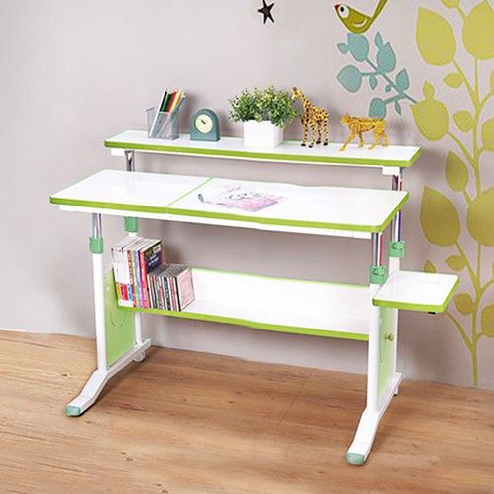 創意小天才 - 第五代兒童專用調節桌(90公分寬)/兒童書桌-清新綠
