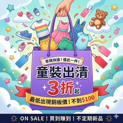 湊免運｜『現貨不用等』零碼童裝♕ 不定期上新 #只有一件！先搶先贏！
