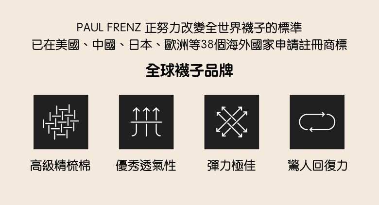 韓國 PAUL FRENZ - (3入組)韓製彈力中長筒襪-CHRIS
