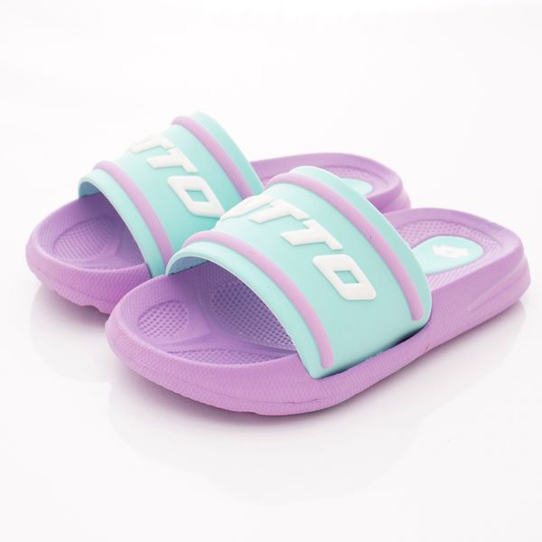 LOTTO - 童鞋-經典拖鞋(中童)-紫