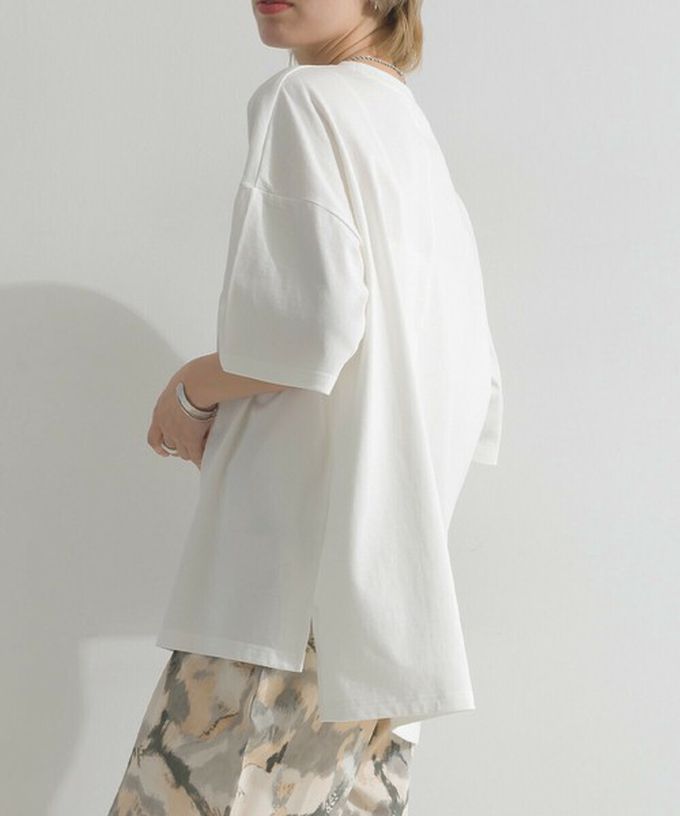 日本 le colis - 天竺棉蕾絲CHEER落肩短袖上衣-黑