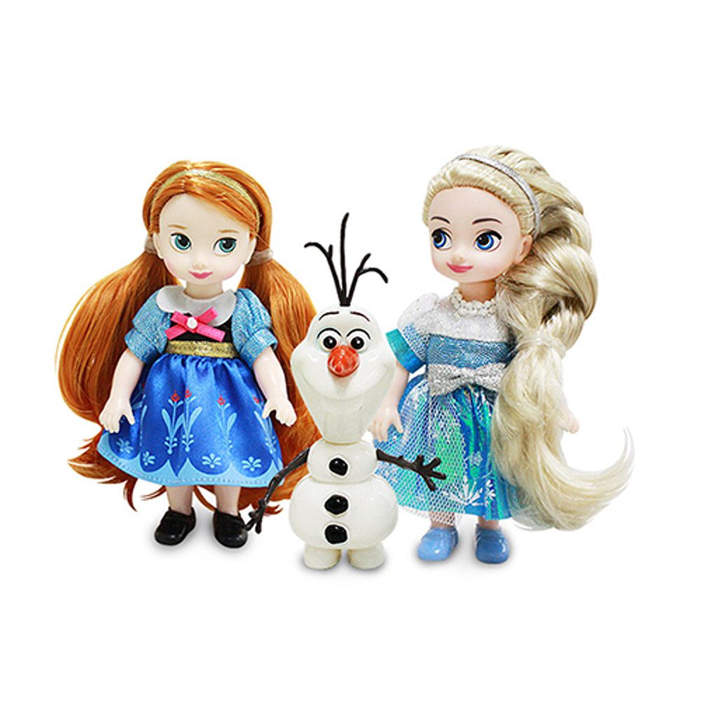 Disney 迪士尼 - 【新品】《 Disney 迪士尼 》4吋迷你公主系列 - 冰雪奇緣 艾莎&安娜娃娃組