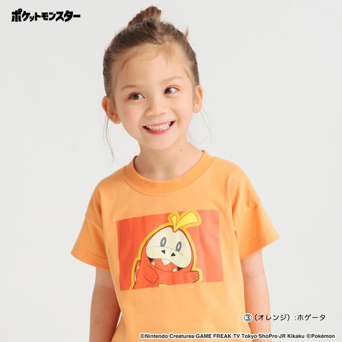 日本 BRANSHES - [限量]寶可夢印花短袖上衣-仙子伊布-粉紅