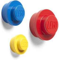 Room Copenhagen - LEGO® 樂高牆壁掛勾 (黃、藍、紅)