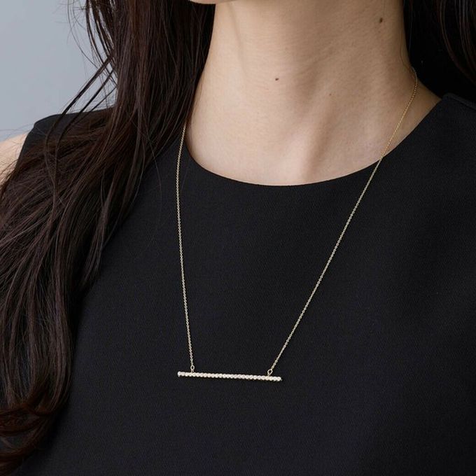 日本 Melody Accessory - 日本製 典雅華美水鑽長項鏈-愛心