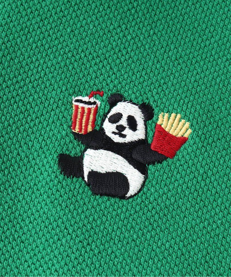 日本 BREEZE - 童趣動物刺繡短袖POLO衫-滑板鴨-深藍