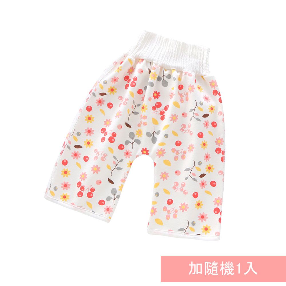 JoyNa - 3入-學習褲 隔尿裙 三層大版型隔尿褲-櫻桃+隨機2入(褲款)