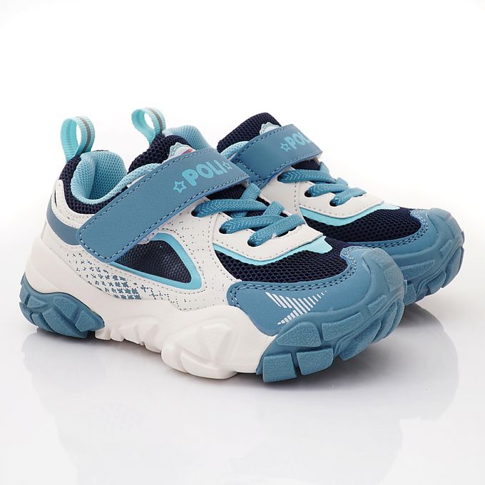 POLI輕量慢跑鞋(中小童段)-運動鞋-藍