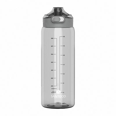 法國SANTECO - Ibiza Tritan冷水瓶-暴風灰(水量刻度)-1000ml