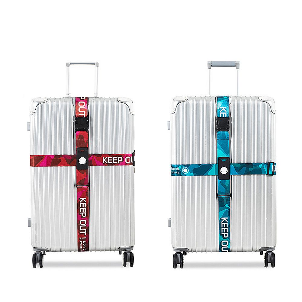十字行李束帶2入-藍色x1 紅色x1 (雙入)