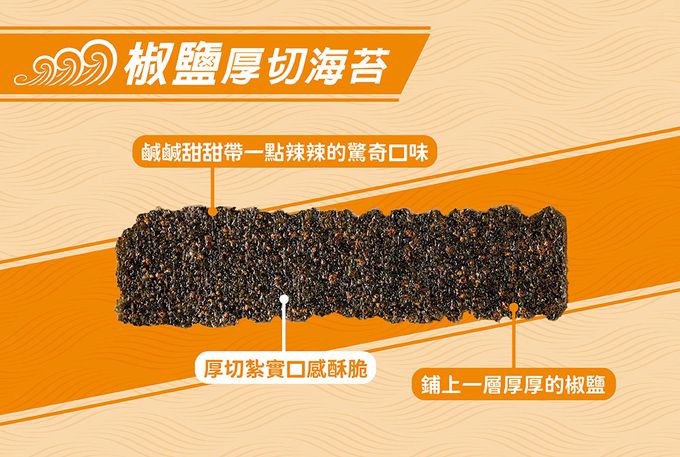 胡同 - 【胡同】元氣厚切海苔(椒鹽)-50g/包