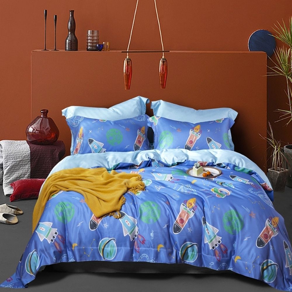 MIT3M法式天絲 床包兩用被組-太空冒險