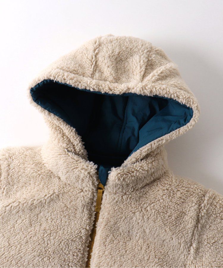 日本 BREEZE - [雙面穿]絨毛鋪棉繽紛保暖外套-黑系&迷彩