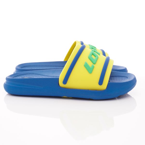 LOTTO - 童鞋-經典拖鞋(中童)-藍黃