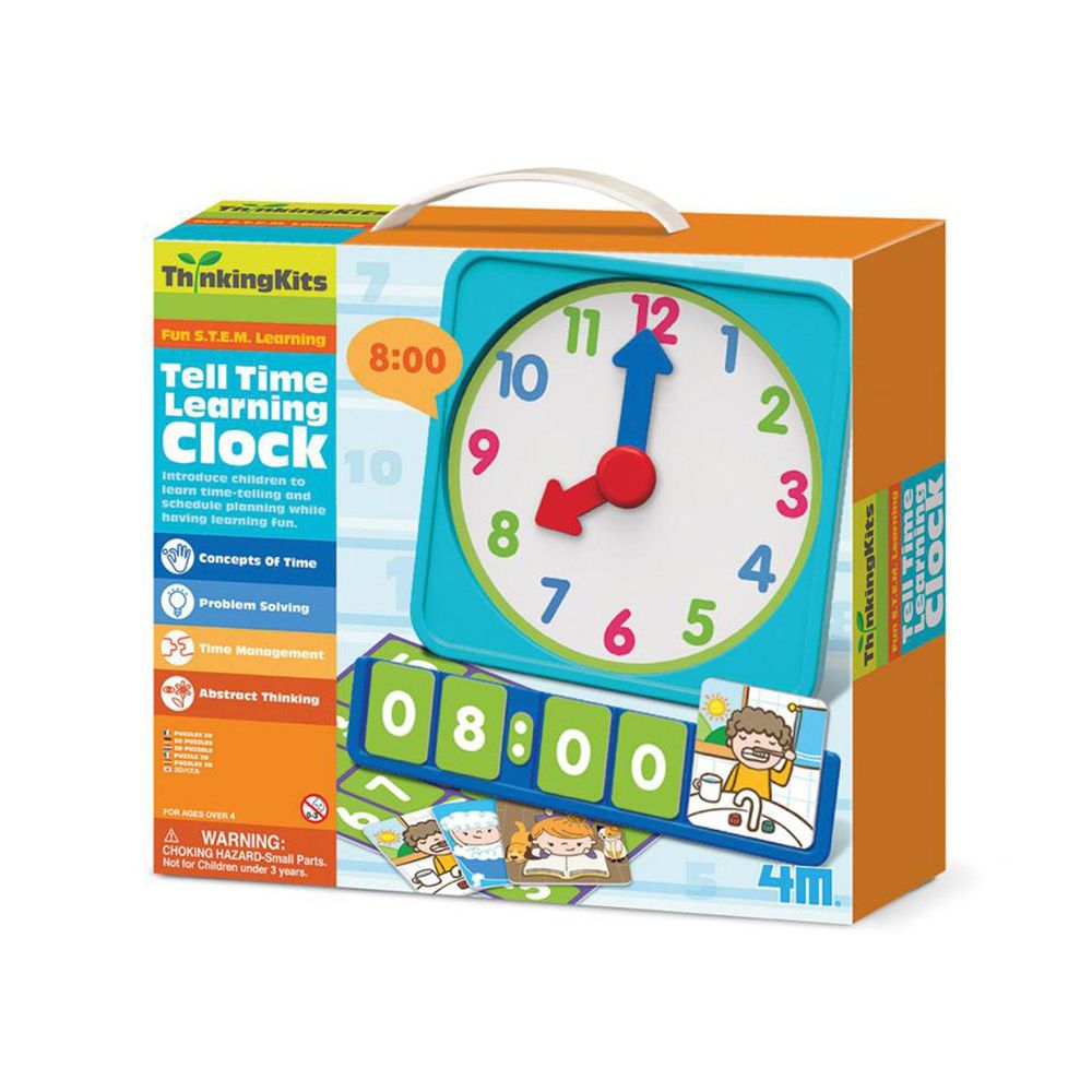 香港4M創意玩具 - 現在幾點鐘？ Tell Time Learning Clock
