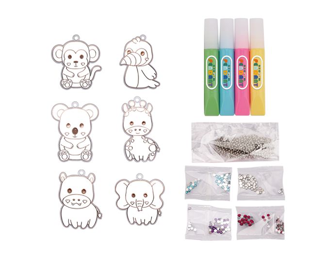 樂彩森林 - DIY塗色吊飾-野生動物