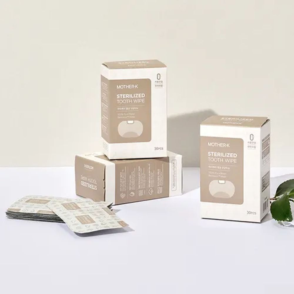 MOTHER-K - 100%純水口腔清潔濕紙巾-單盒-30片/盒