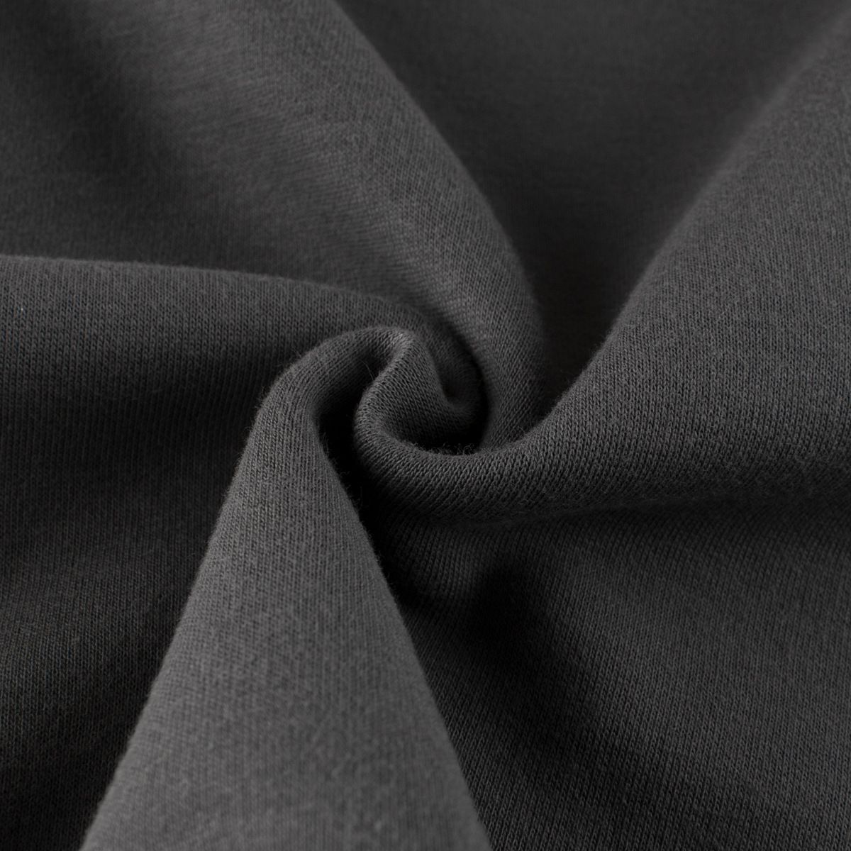 (大童)加絨圓領長袖上衣/大學T-愛心兔兔-深灰色