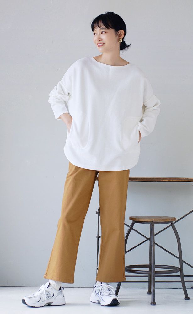 日本 zootie - 好好穿 百搭顯瘦直筒長褲-焦糖棕