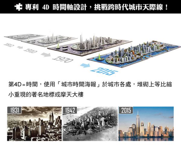 4D Cityscape - 4D-城市拼圖-美國-950片