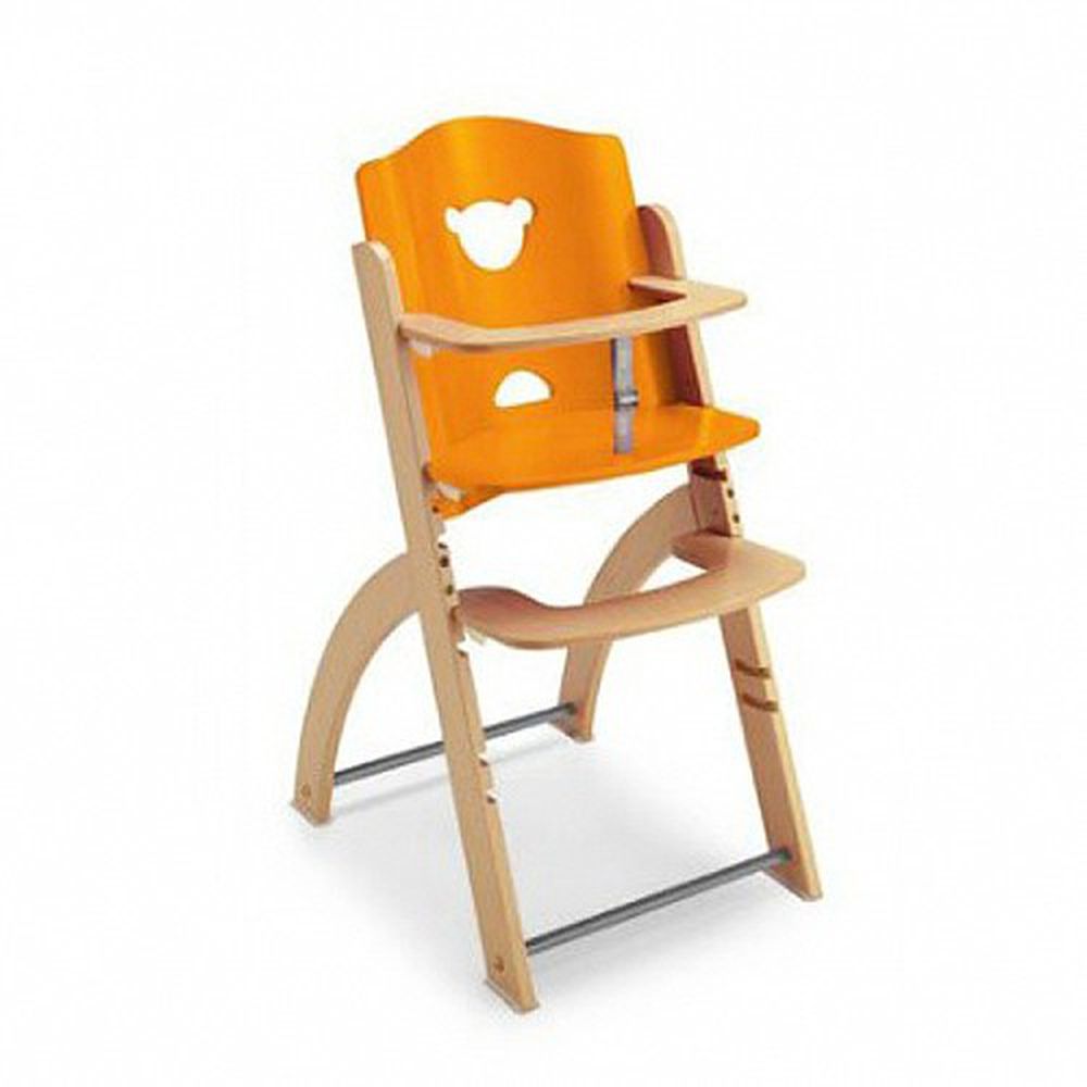 義大利 Pali - Pappy Re 熊寶寶成長餐椅-橘色-單椅