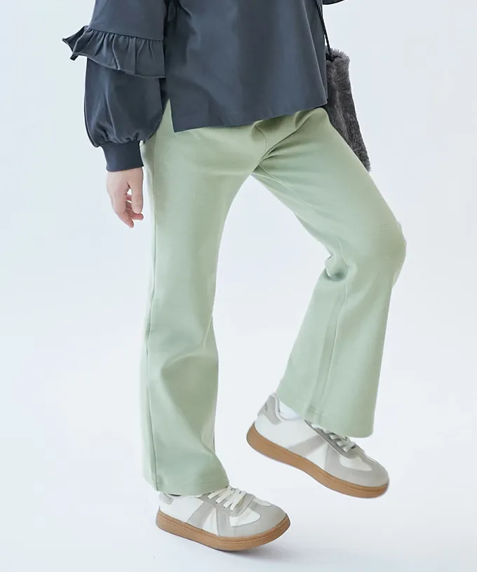 日本 devirock - [熱銷定番] 超彈力抗毛球小喇叭長褲-黑