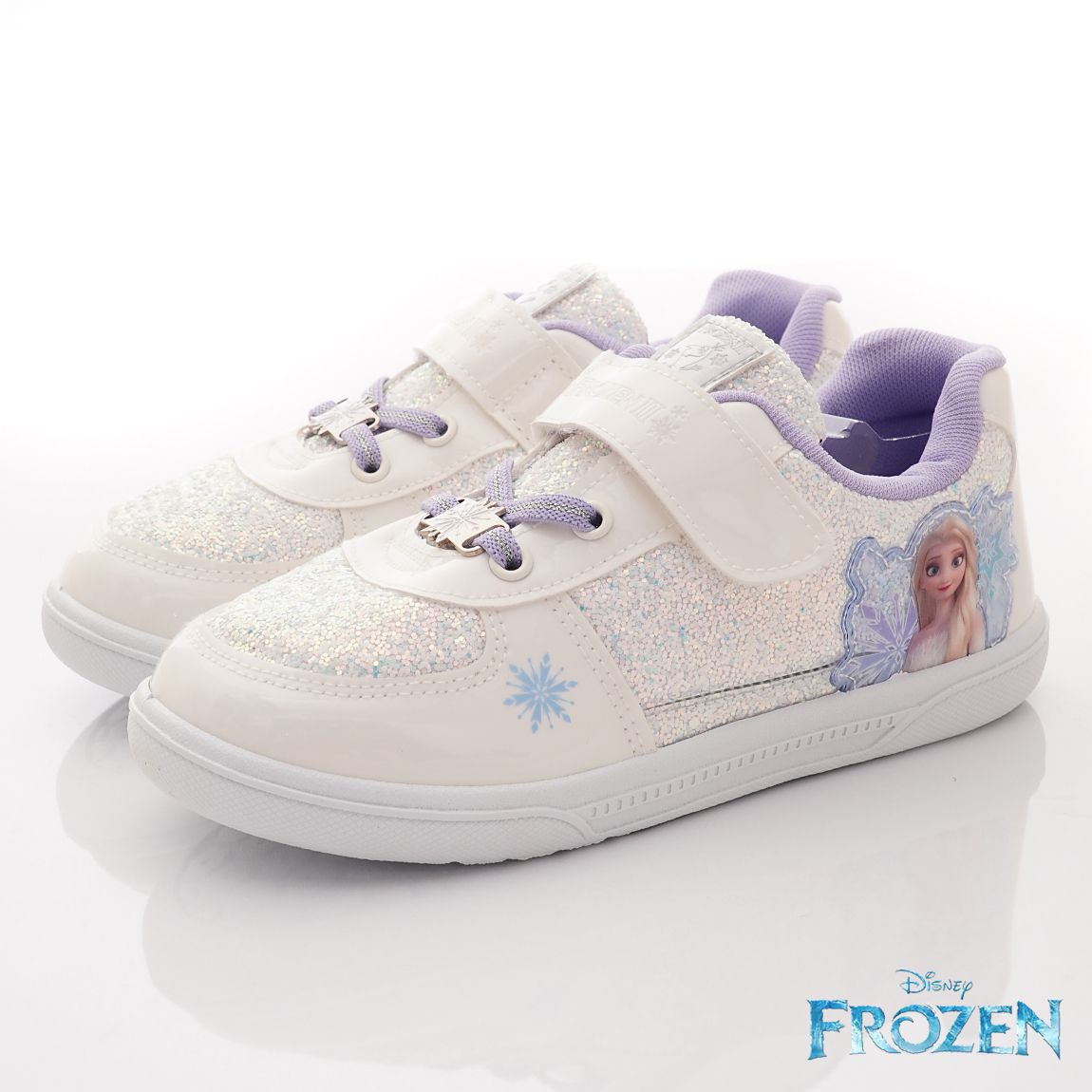 冰雪奇緣 - 台灣製冰雪奇緣休閒運動款(中小童段)-休閒鞋-白紫