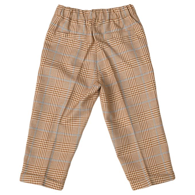 akachan honpo - 7分褲 葛倫格紋-咖啡色