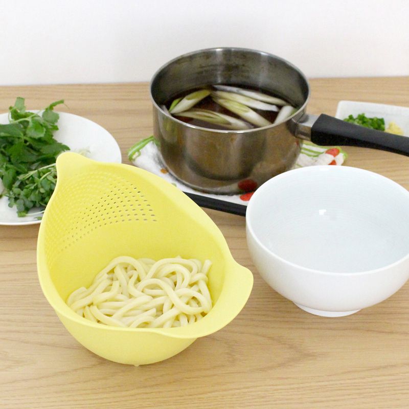 日本 MARNA - 鳥形設計雙向濾水籃-白 (S(約18×16×19cm))