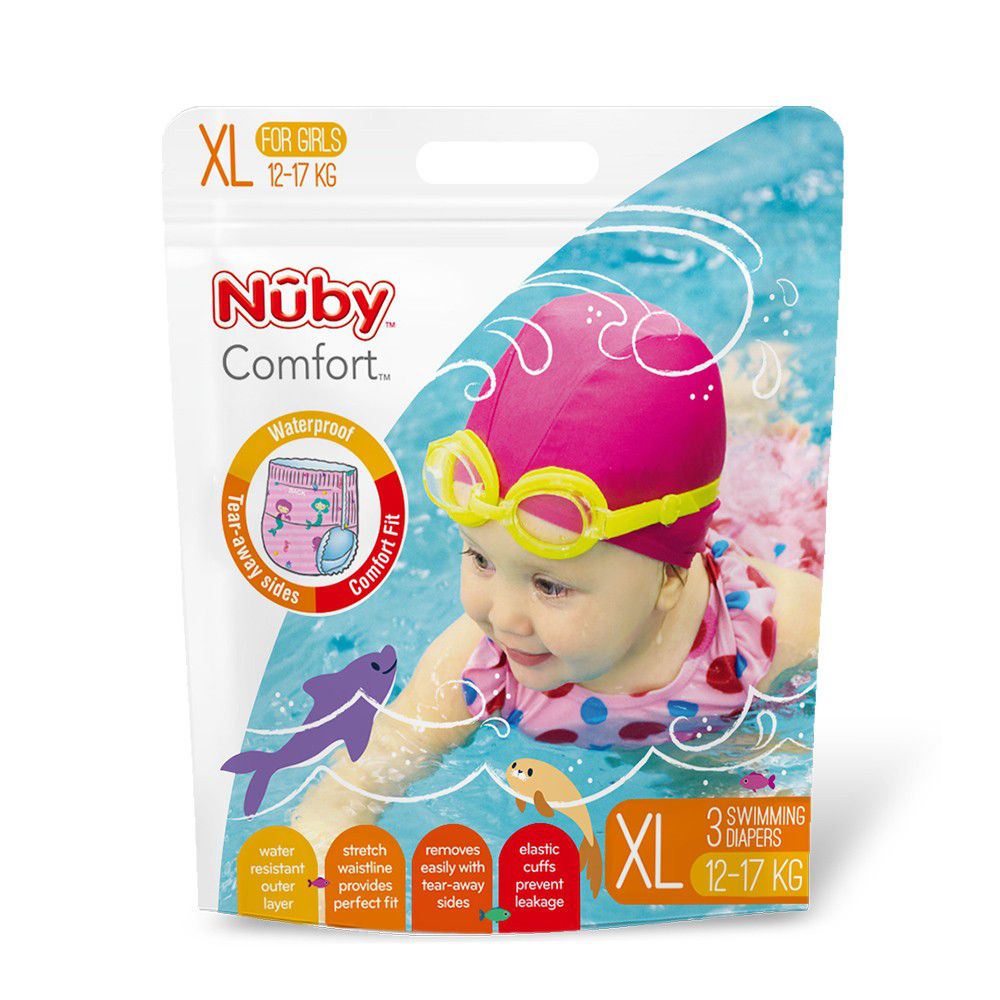 Nuby - 游泳尿布-(女/XL)