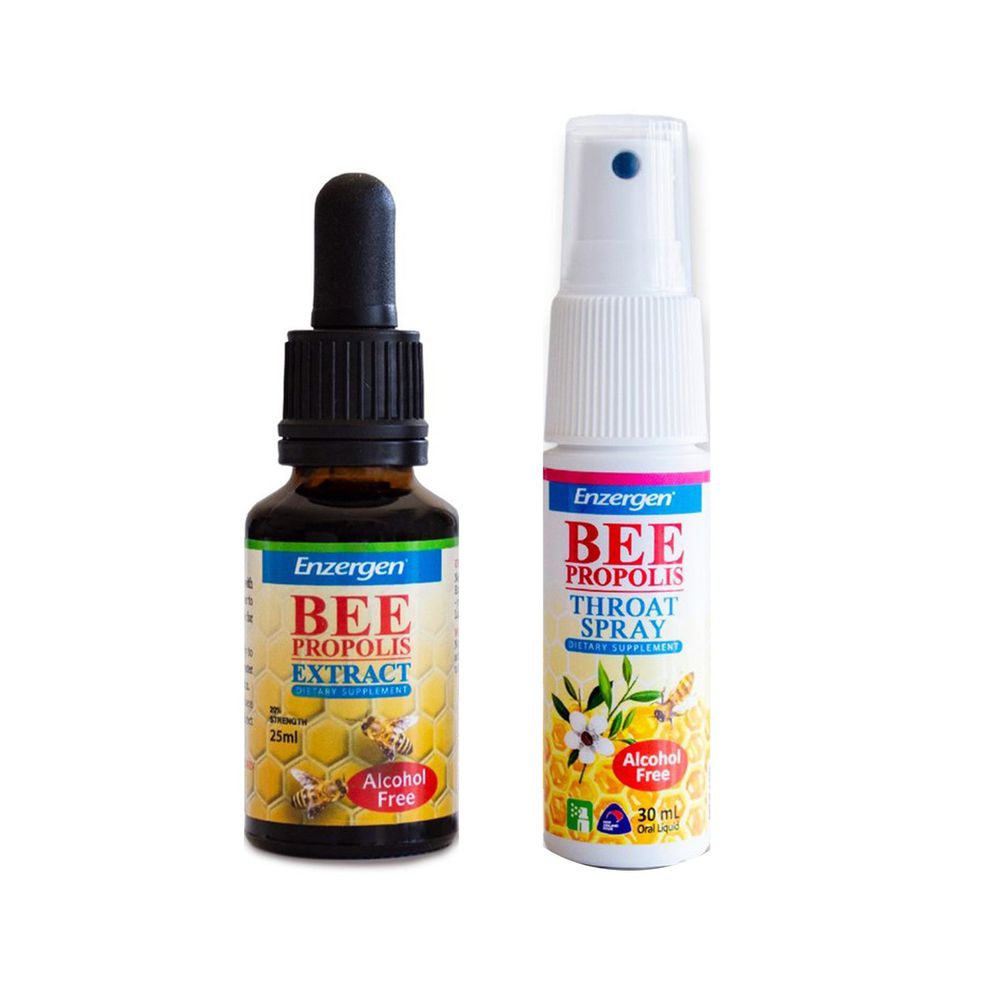 [紐西蘭] Enzergen® - 蜂膠組-蜂膠萃取液x1 + 麥蘆卡蜂蜜蜂膠液x1
