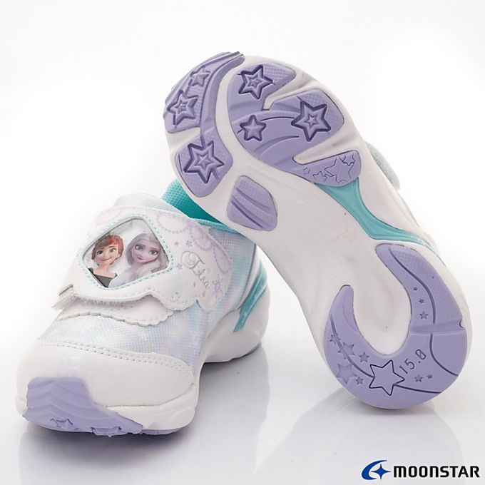 Moonstar日本月星 - 月星冰雪聯名機能童鞋-DNC13111白(中小童段)-機能運動鞋-白
