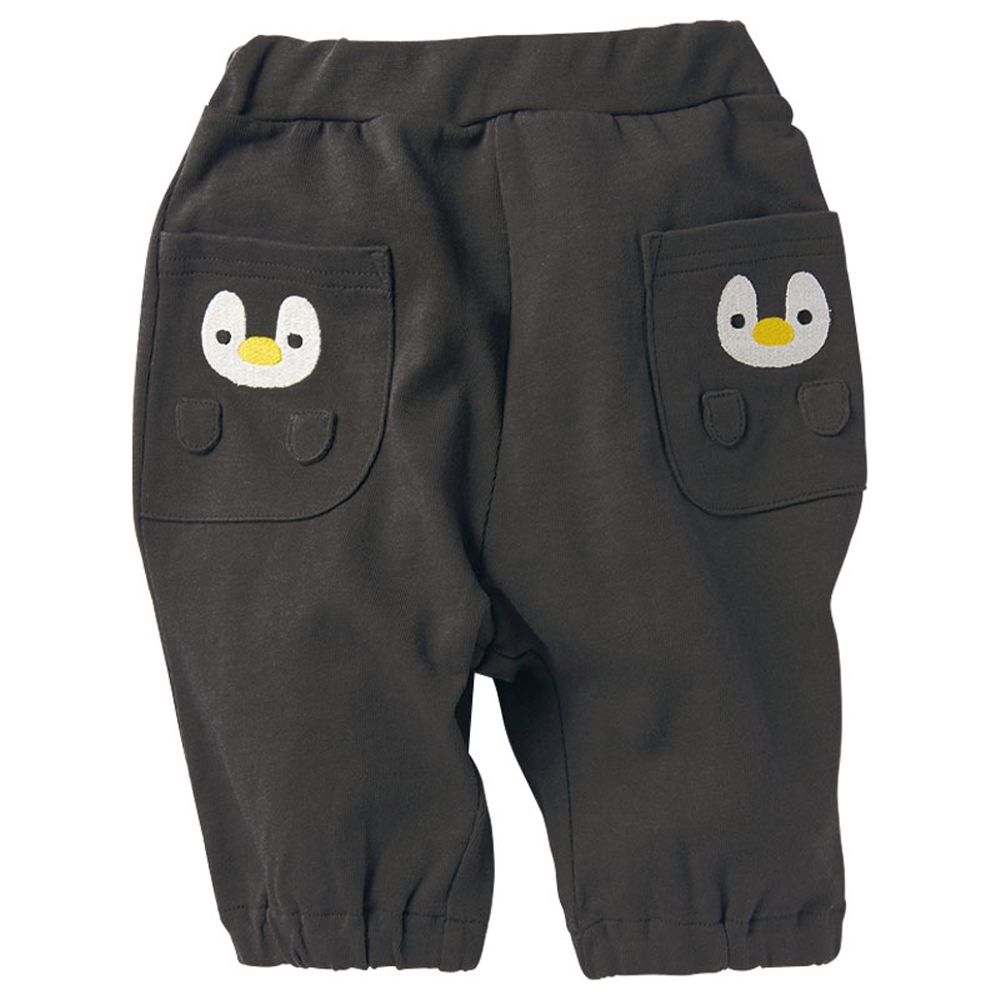 7分褲-動物造型口袋-深灰色