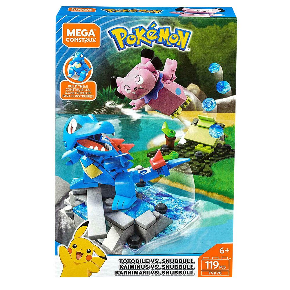 寶可夢 Pokemon - Mega Construx 美高創建精靈寶可夢 小鋸鱷與布魯對戰組