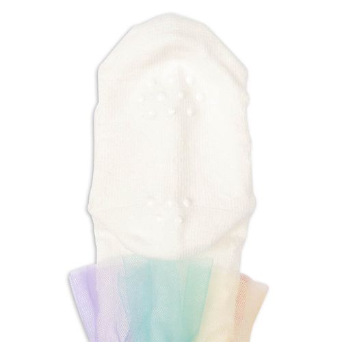 正裝襪-彩虹薄紗-白色 (9~14cm)