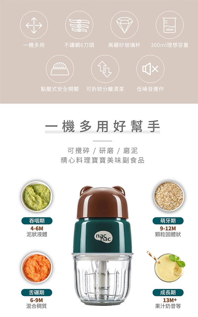 nac nac - 副食品磨泥調理機