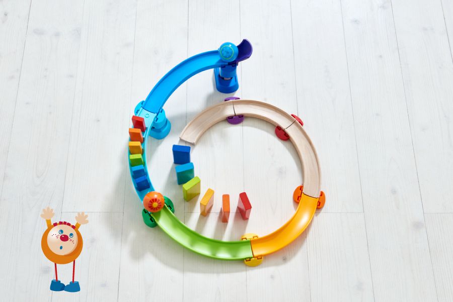 紐倫堡玩具展冠軍！德國【HABA】木製滾球軌道