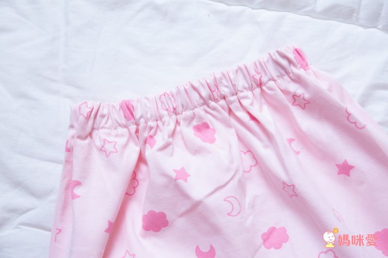 日本 un doudou - 戒尿床防水睡褲-吸水款(點點)-粉 (腰圍50-60cm/總長50cm)