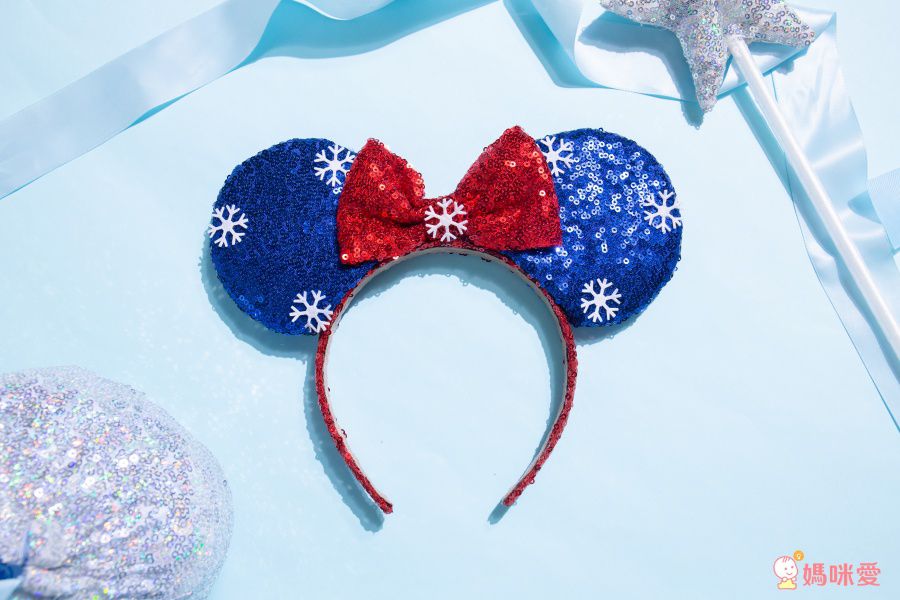 造型配飾髮箍-淺藍色