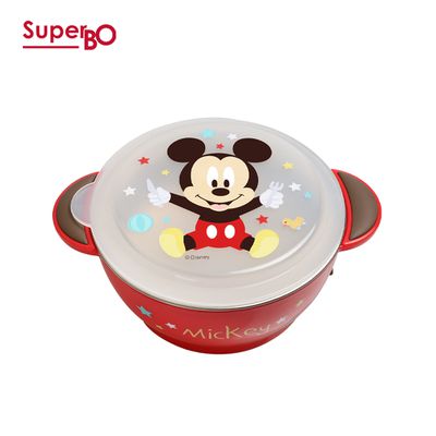 SuperBO - 不鏽鋼學習碗-米奇-360ml