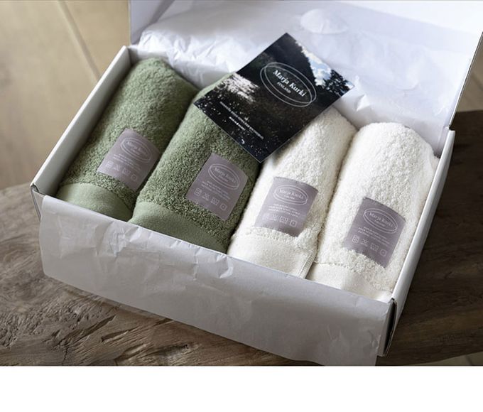 韓國 SSUEIM - 韓國製100%純棉飯店毛巾禮盒4件組40x80cm-FOREST款