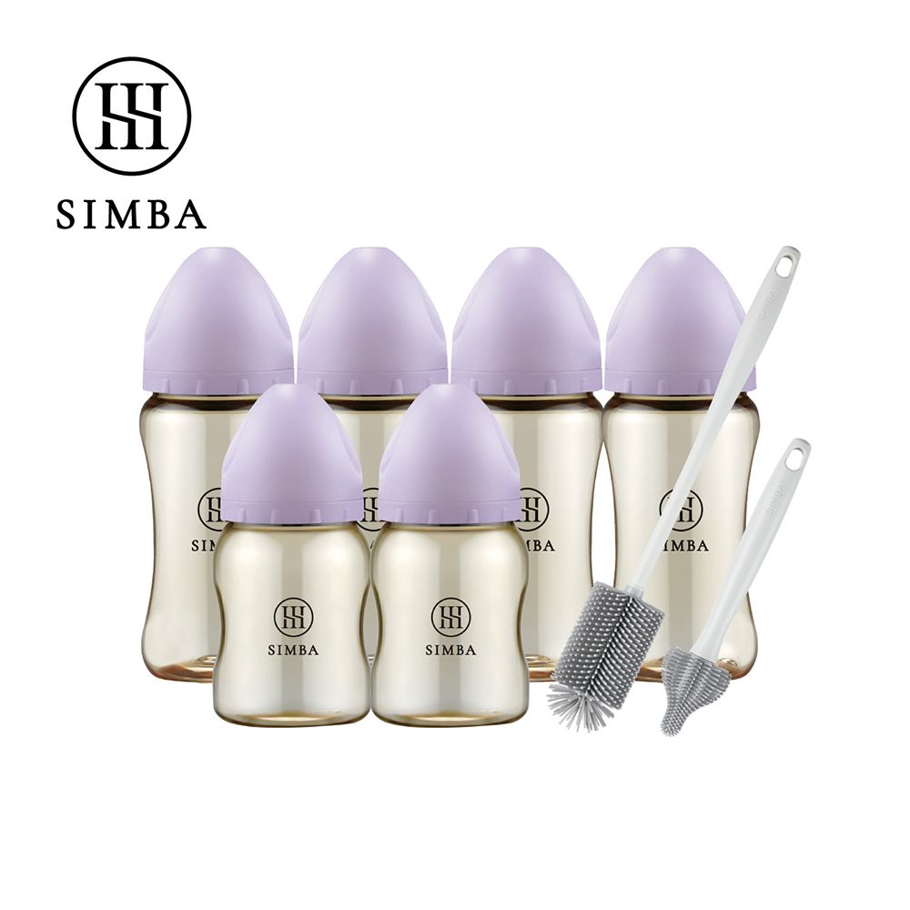 深入各種瓶！蘊蜜鉑金PPSU寬口奶瓶極淨組-新生適用-紫芙