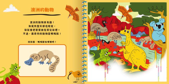 神奇的隱形水畫冊-世界動物在這裡！