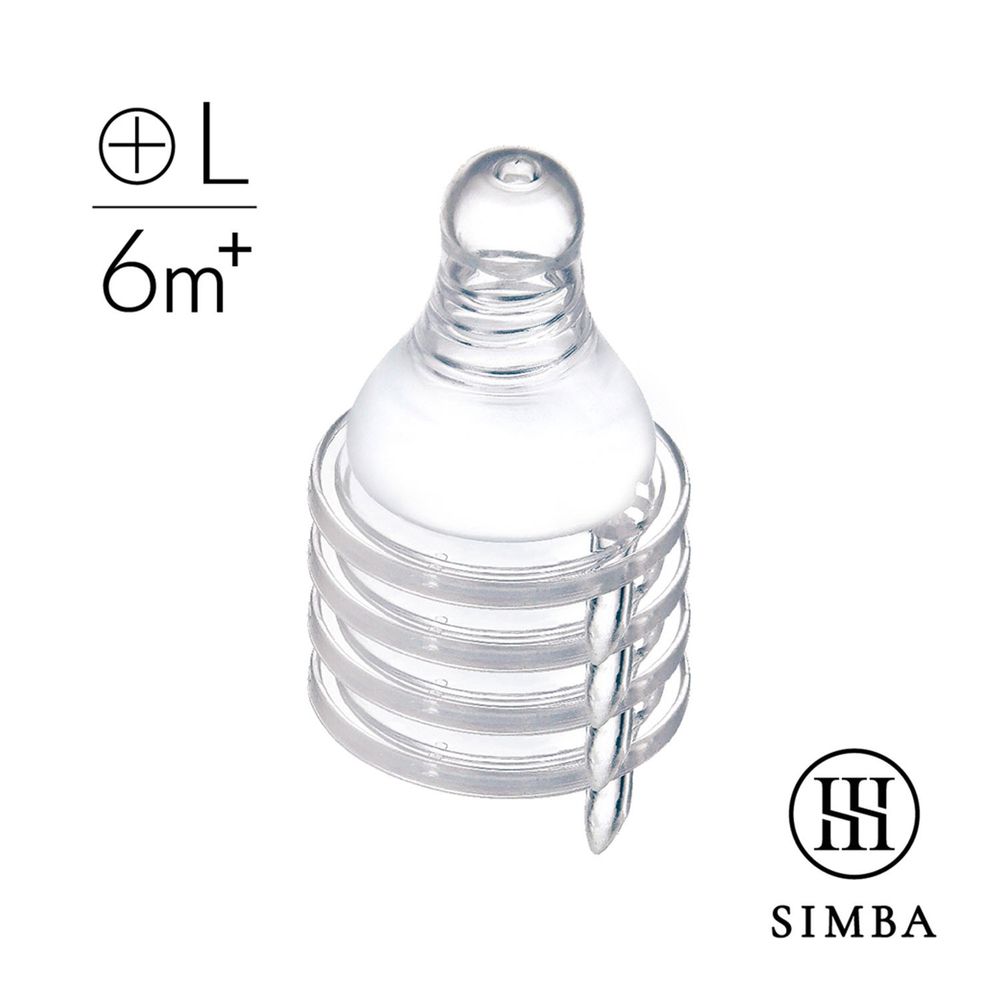Simba 小獅王辛巴 - 超柔防脹氣標準十字奶嘴(L孔4入)