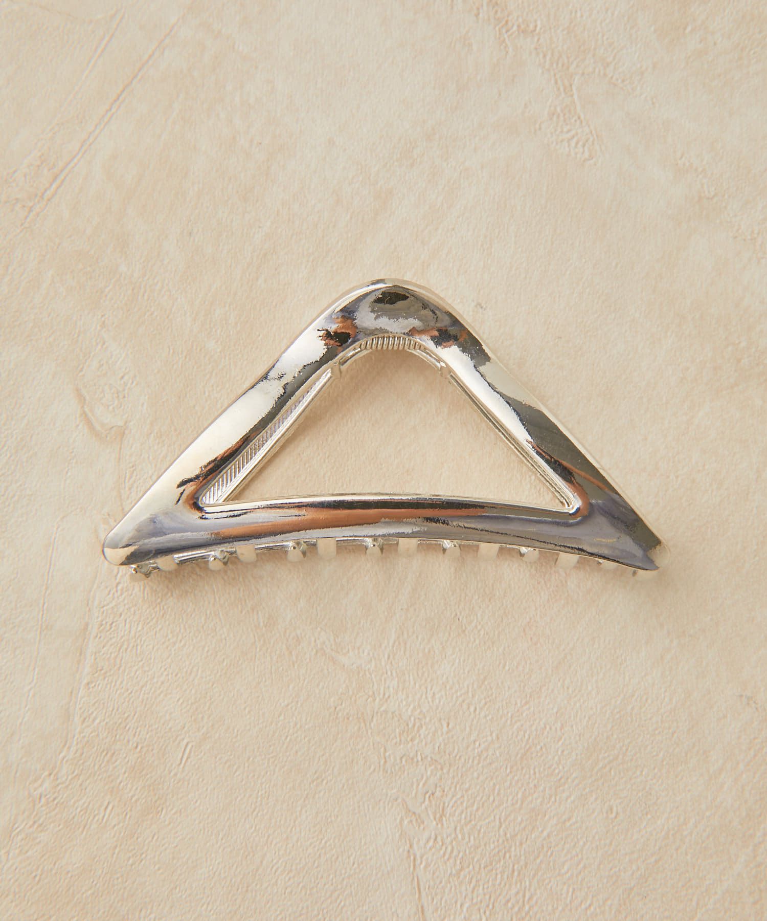 日本 Lattice - 三角幾何金屬髮夾/鯊魚夾-金