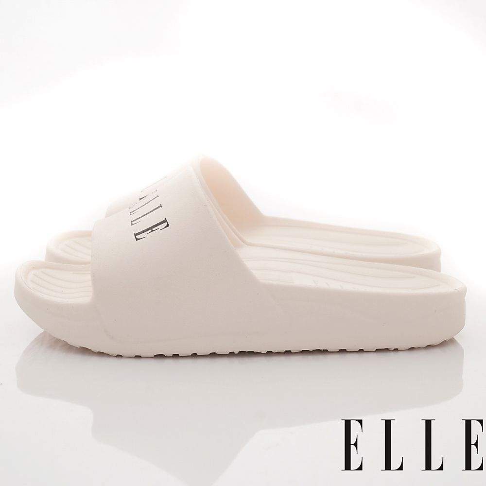 ELLE - 台灣製ELLE輕便休閒拖鞋(中小童段)-拖鞋-白