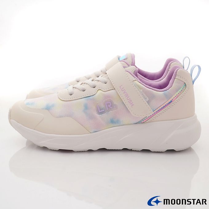 Moonstar日本月星 - LV渲彩2E運動鞋LV11411白-中大童段-運動鞋-白