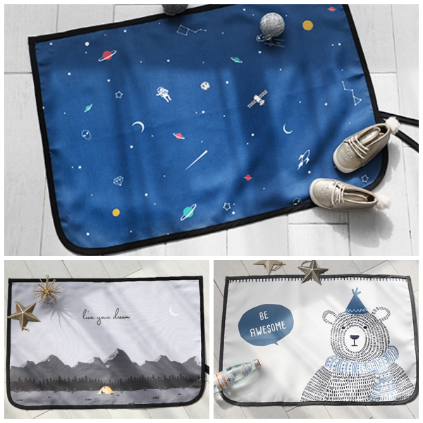 韓國 Bebe Deco - 完美遮光六層磁鐵遮陽窗簾-俯瞰綠野 (65*45cm)