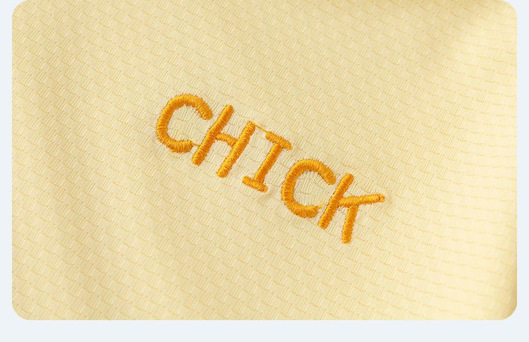 UPF50+兒童卡通連帽防曬遮陽外套-小雞-黃色