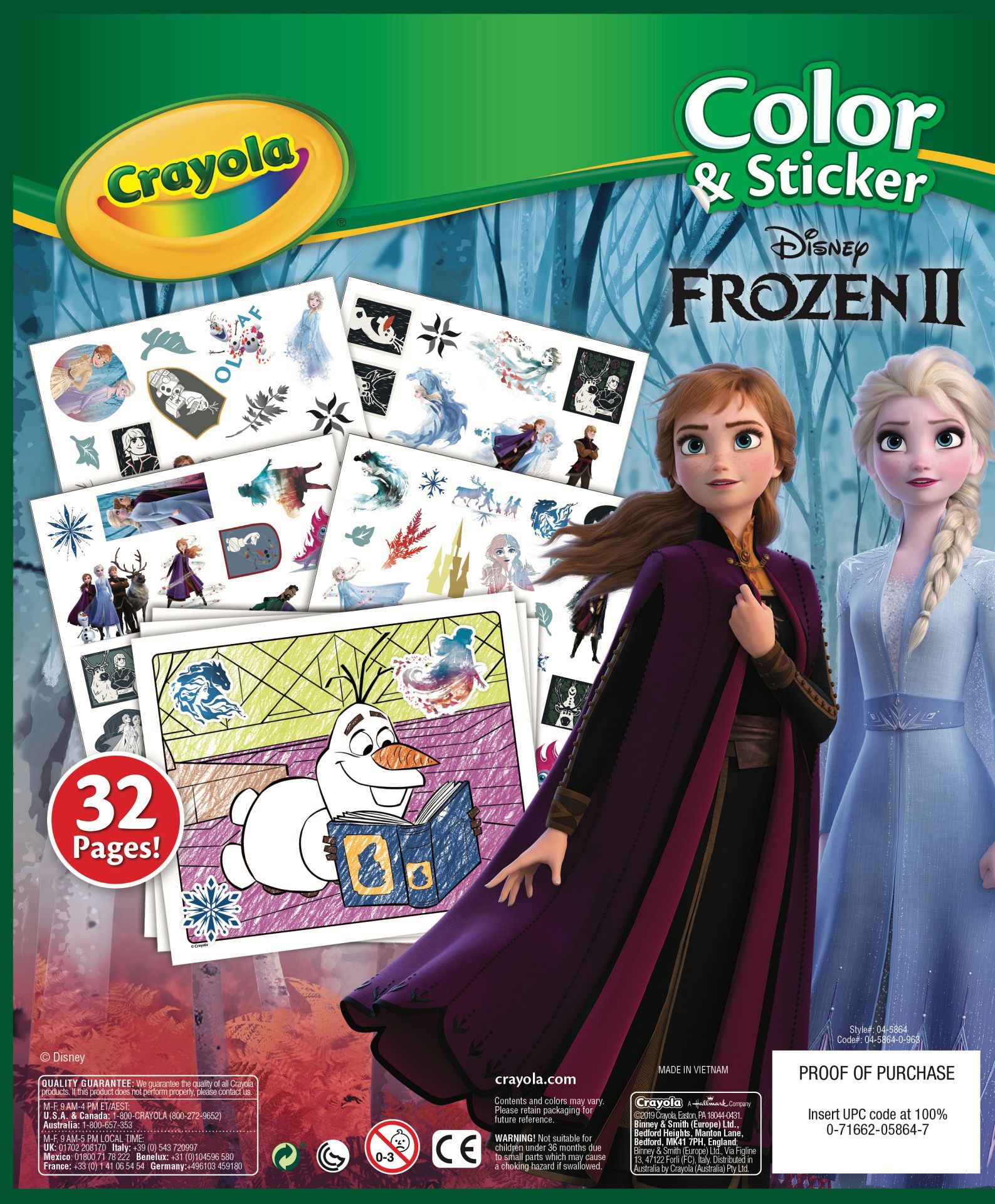 Crayola繪兒樂 - 冰雪奇緣2貼紙著色本
